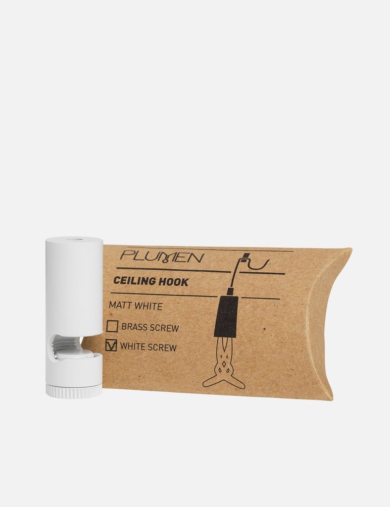 Plumen Gancho sujetador de techo blanco/dorado - Marabierto